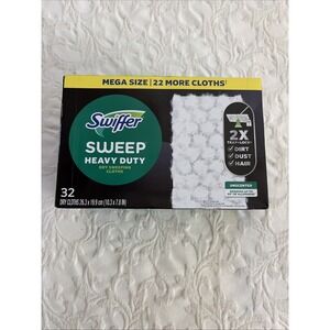 Swiffer Sweeper Heavy Duty Multi-Surface Dry Cloth Refills Floor Sweeping - 32ct